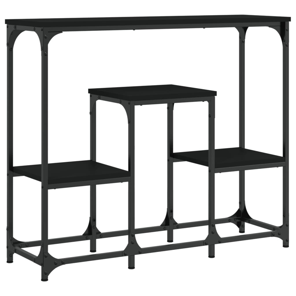 Wandtafel 89,5X28X76 Cm Bewerkt Hout Zwart
