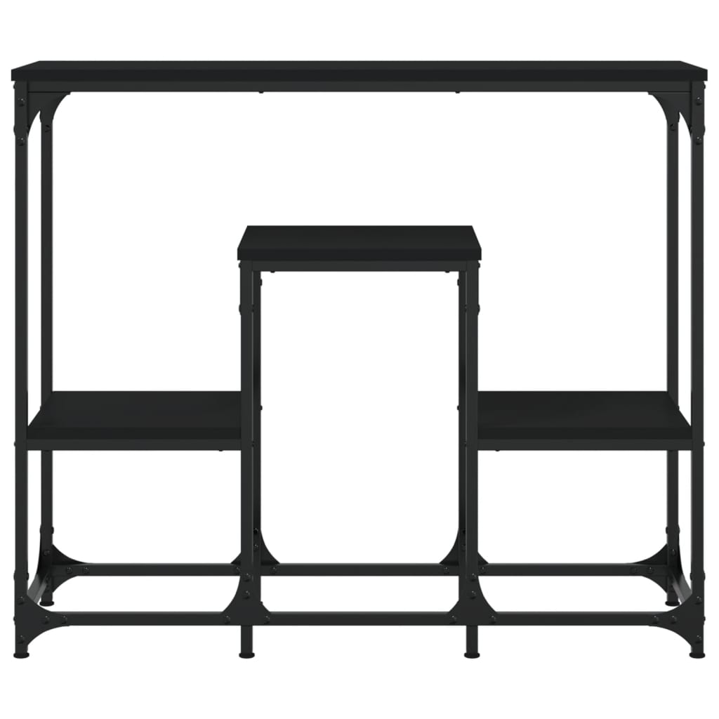 Wandtafel 89,5X28X76 Cm Bewerkt Hout Zwart