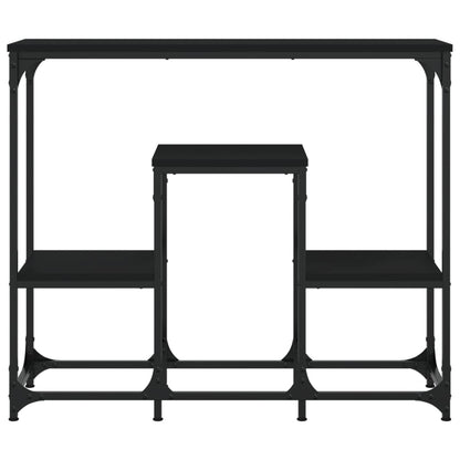 Wandtafel 89,5X28X76 Cm Bewerkt Hout Zwart