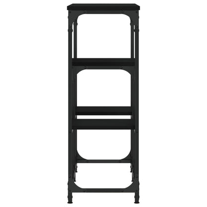 Wandtafel 89,5X28X76 Cm Bewerkt Hout Zwart