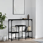 Console table 89.5x28x76 cm carved wood black