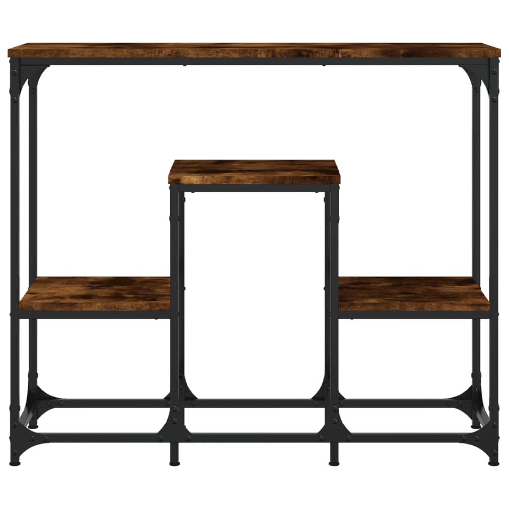 Wandtafel 89,5X28X76 Cm Bewerkt Hout Gerookt Eikenkleurig