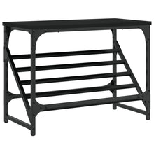 Schoenenrek 60X30X45 Cm Bewerkt Hout Zwart