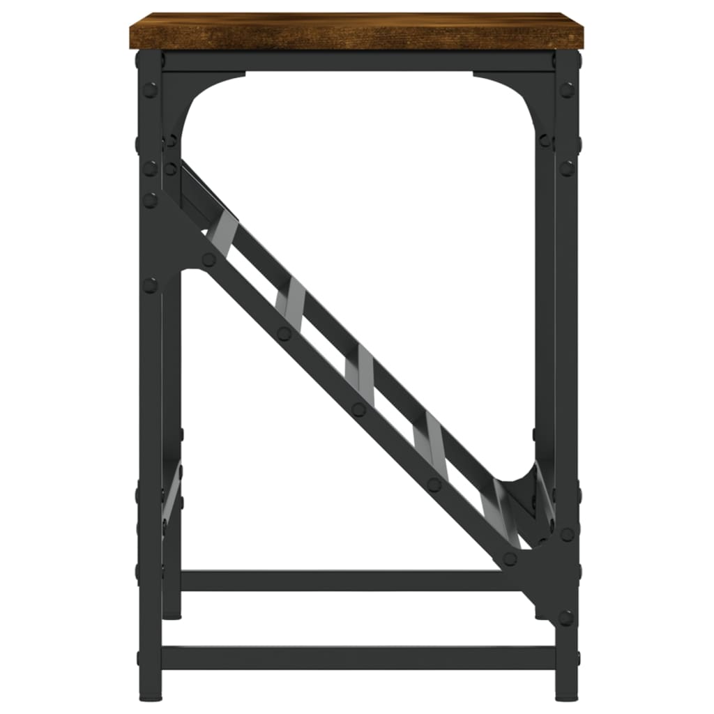 Schoenenrek 60X30X45 Cm Bewerkt Hout Gerookt Eikenkleurig