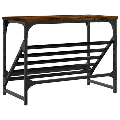 Schoenenrek 60X30X45 Cm Bewerkt Hout Gerookt Eikenkleurig