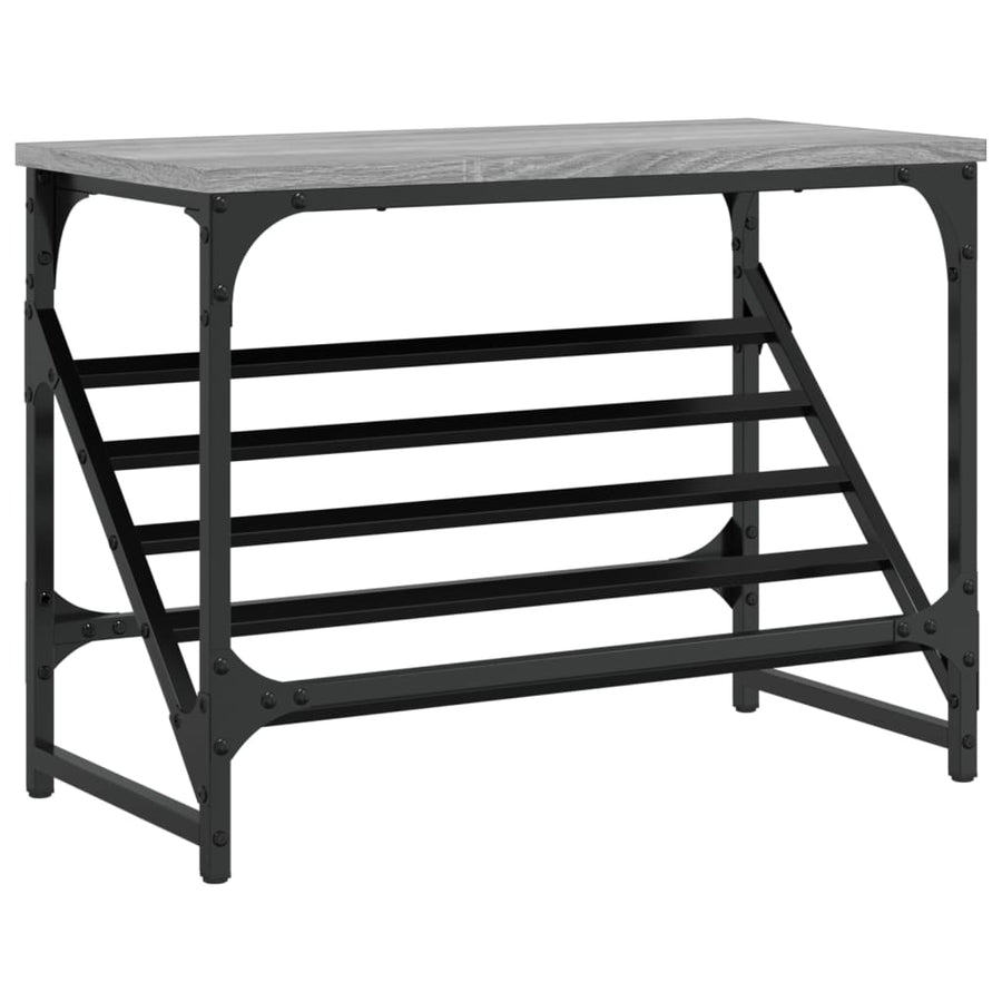 Schoenenrek Bewerkt Hout 60 x 30 x 45 cm Grijs sonoma