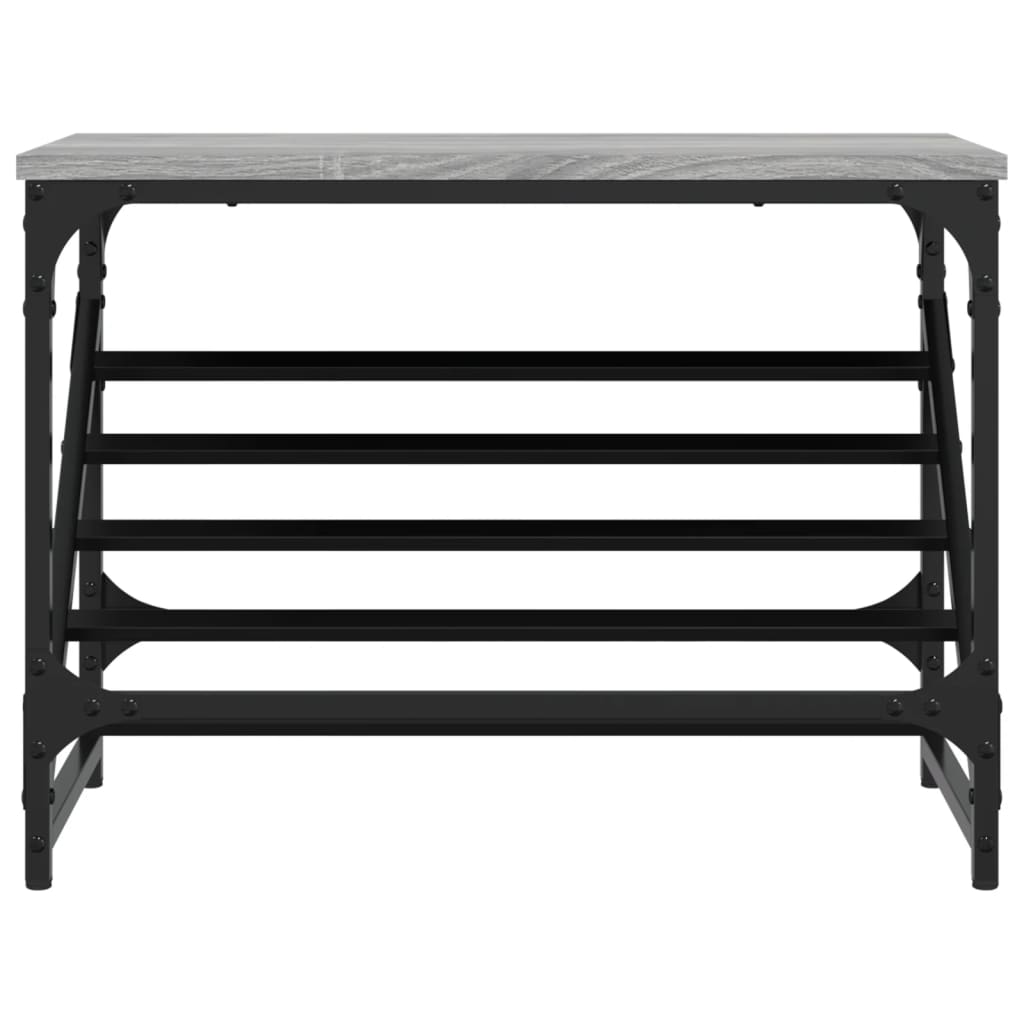 Schoenenrek Bewerkt Hout 60 x 30 x 45 cm Grijs sonoma