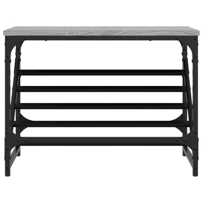 Schoenenrek Bewerkt Hout 60 x 30 x 45 cm Grijs sonoma