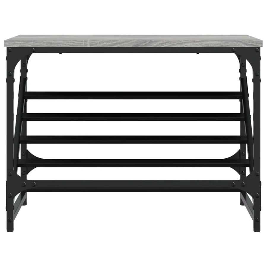 Schoenenrek Bewerkt Hout 60 x 30 x 45 cm Grijs sonoma