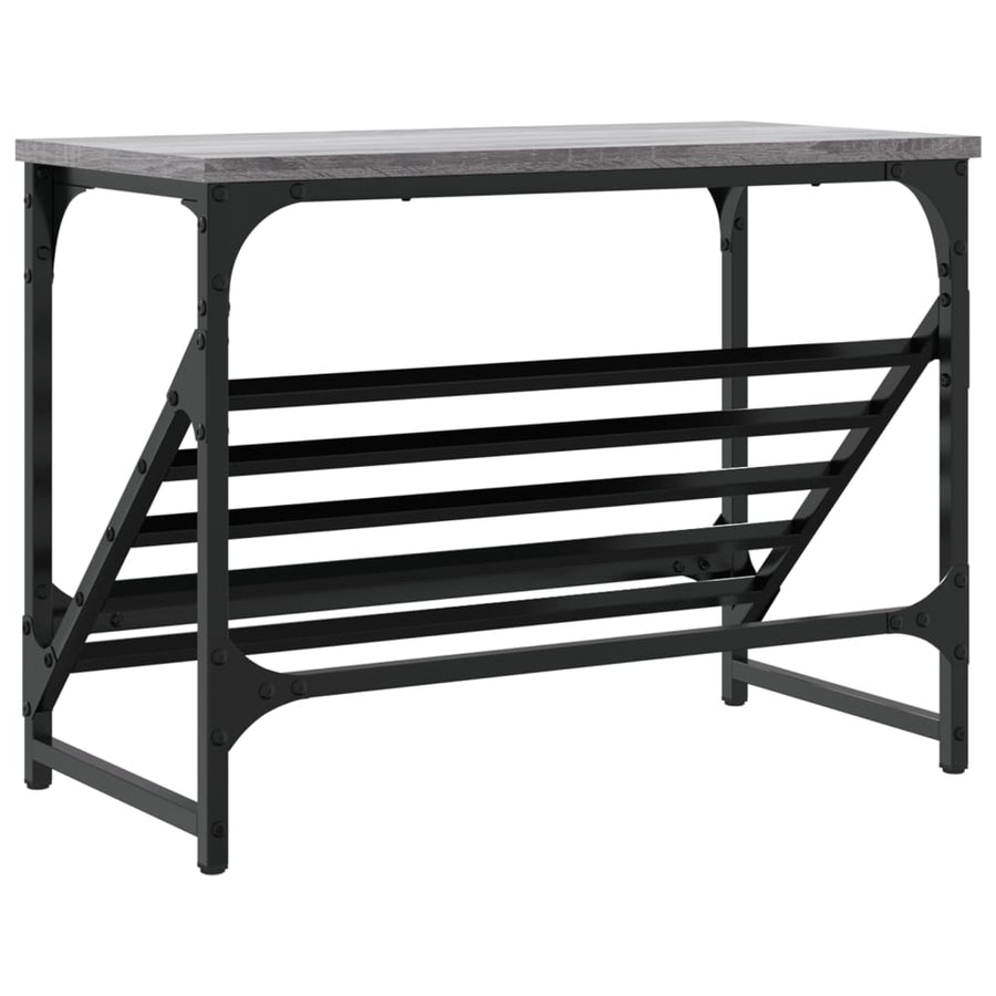 Schoenenrek Bewerkt Hout 60 x 30 x 45 cm Grijs sonoma