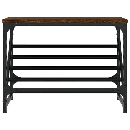 Schoenenrek 60X30X45 Cm Bewerkt Hout Bruin Eikenkleur