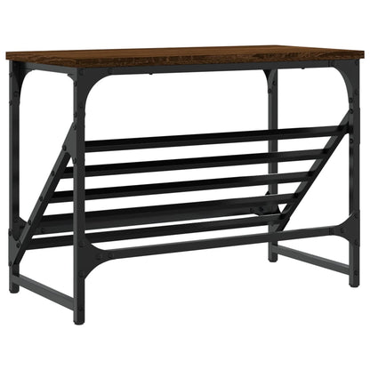 Schoenenrek 60X30X45 Cm Bewerkt Hout Bruin Eikenkleur
