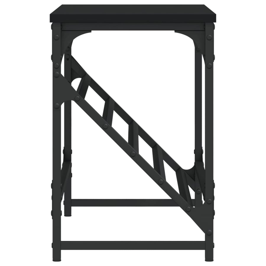 Schoenenrek 90X30X45 Cm Bewerkt Hout Zwart