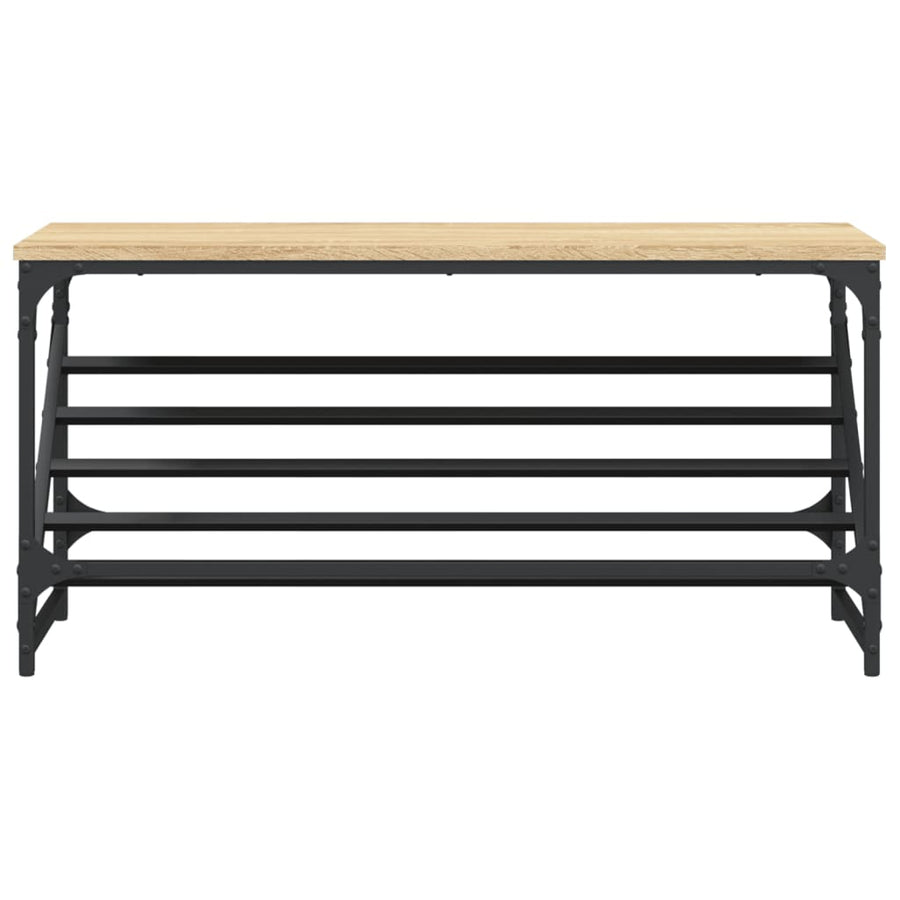 Schoenenrek Bewerkt Hout Kleurig 90 x 30 x 45 cm Sonoma eiken