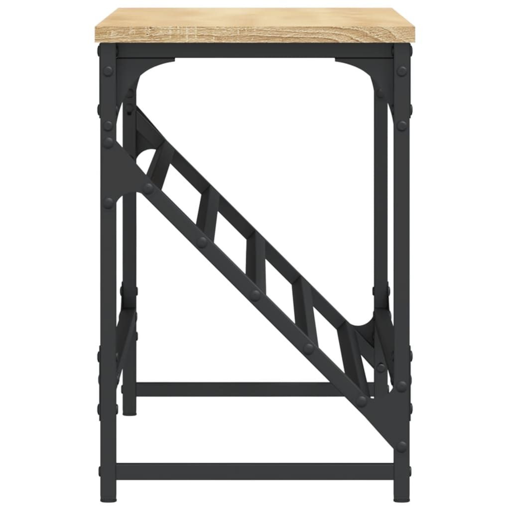 Schoenenrek Bewerkt Hout Kleurig 90 x 30 x 45 cm Sonoma eiken
