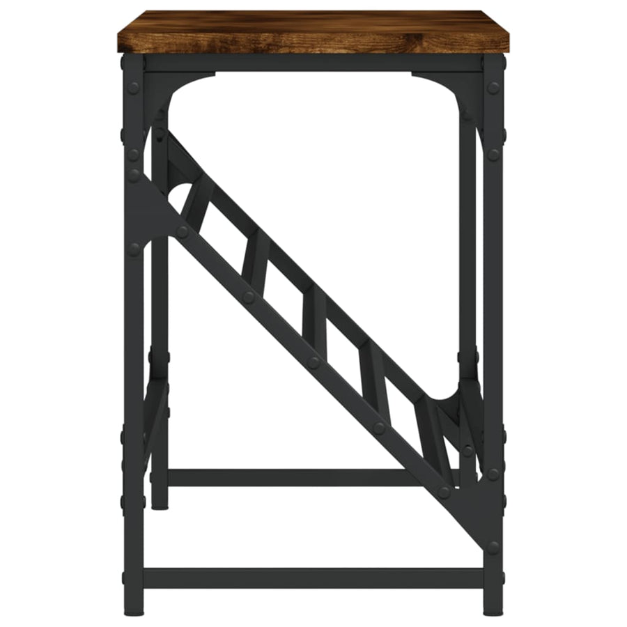 Schoenenrek 90X30X45 Cm Bewerkt Hout Gerookt Eikenkleurig