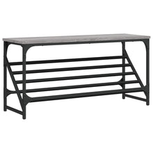 Schoenenrek Bewerkt Hout Eikenkleurig 90 x 30 x 45 cm Grijs sonoma