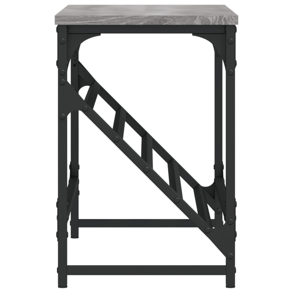Schoenenrek Bewerkt Hout Eikenkleurig 90 x 30 x 45 cm Grijs sonoma