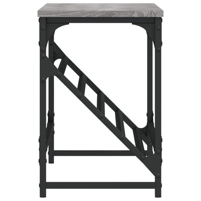 Schoenenrek Bewerkt Hout Eikenkleurig 90 x 30 x 45 cm Grijs sonoma