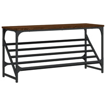 Schoenenrek 90X30X45 Cm Bewerkt Hout Bruin Eikenkleur