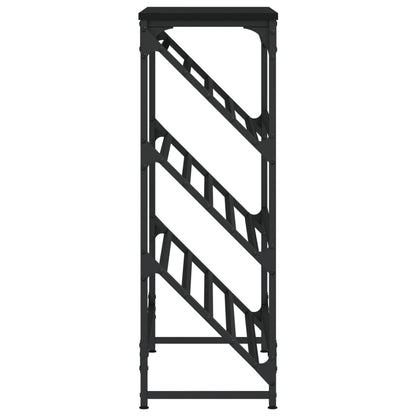 Schoenenrek Bewerkt Hout 90 x 30 x 85 cm Zwart