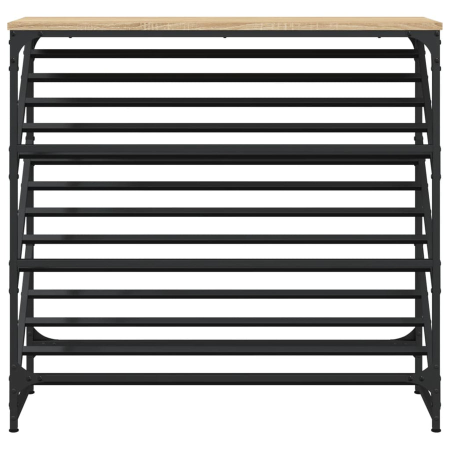 Schoenenrek 90X30X85 Cm Bewerkt Hout Sonoma Eikenkleurig