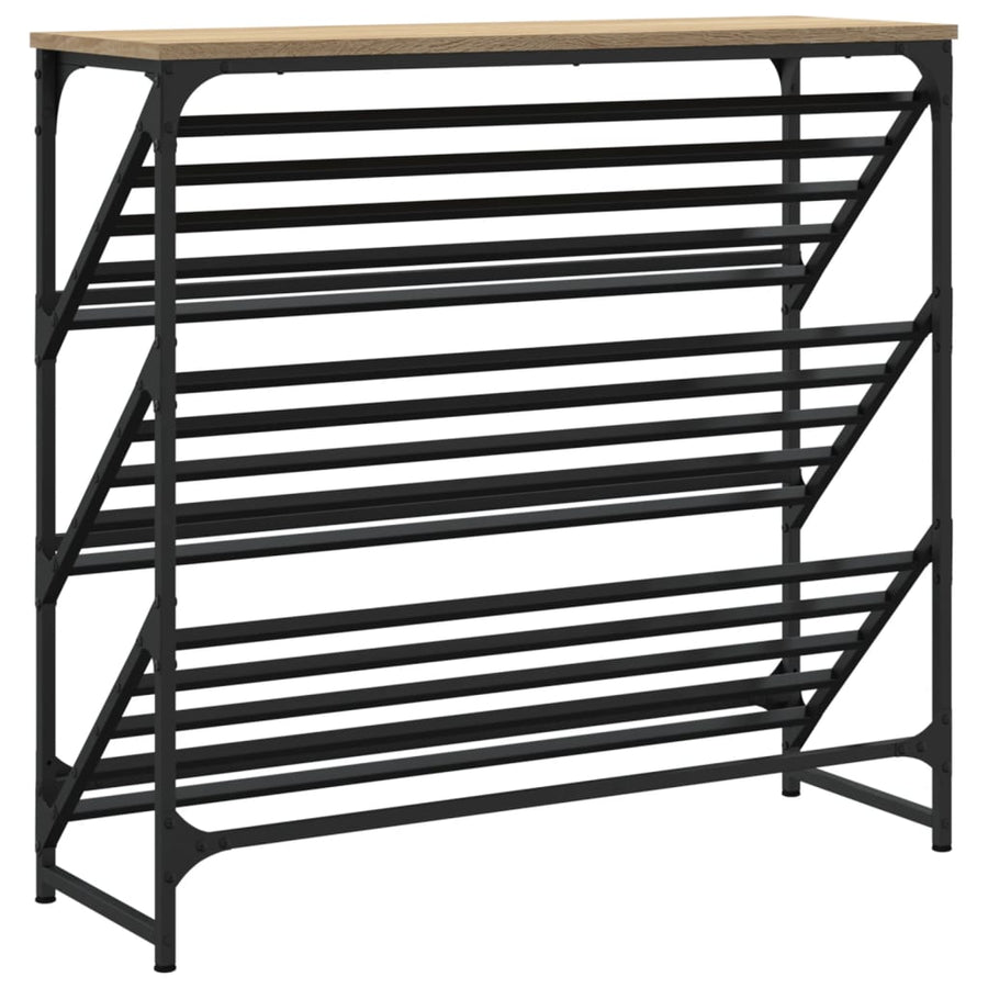 Schoenenrek 90X30X85 Cm Bewerkt Hout Sonoma Eikenkleurig