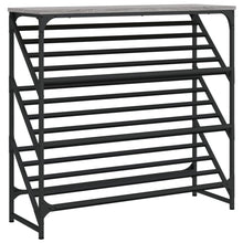 Schoenenrek Bewerkt Hout 90 x 30 x 85 cm Grijs sonoma
