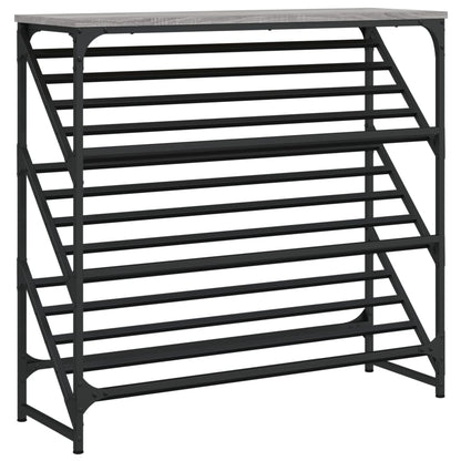 Schoenenrek Bewerkt Hout 90 x 30 x 85 cm Grijs sonoma