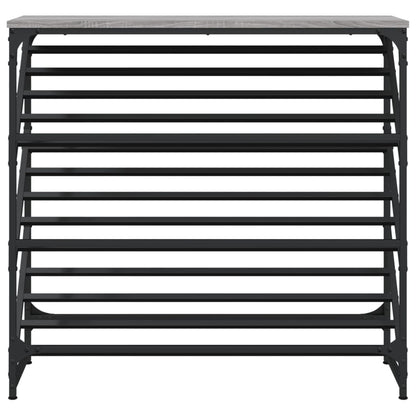 Schoenenrek Bewerkt Hout 90 x 30 x 85 cm Grijs sonoma