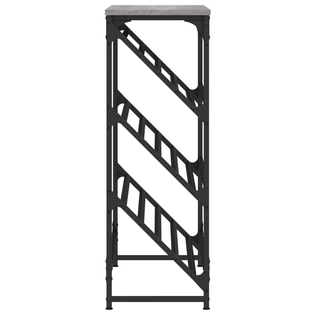 Schoenenrek Bewerkt Hout 90 x 30 x 85 cm Grijs sonoma