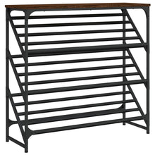 Schoenenrek 90X30X85 Cm Bewerkt Hout Bruin Eikenkleur