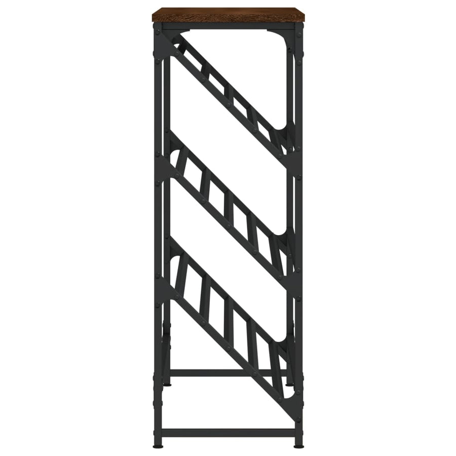 Schoenenrek 90X30X85 Cm Bewerkt Hout Bruin Eikenkleur