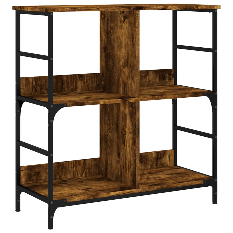 Boekenrek 78,5X33X Bewerkt Hout Kleurig 82 cm Gerookt eiken