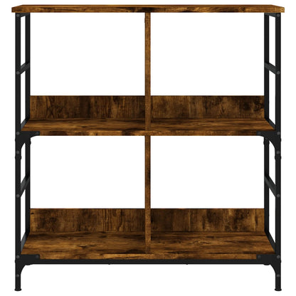 Boekenrek 78,5X33X Bewerkt Hout Kleurig 82 cm Gerookt eiken