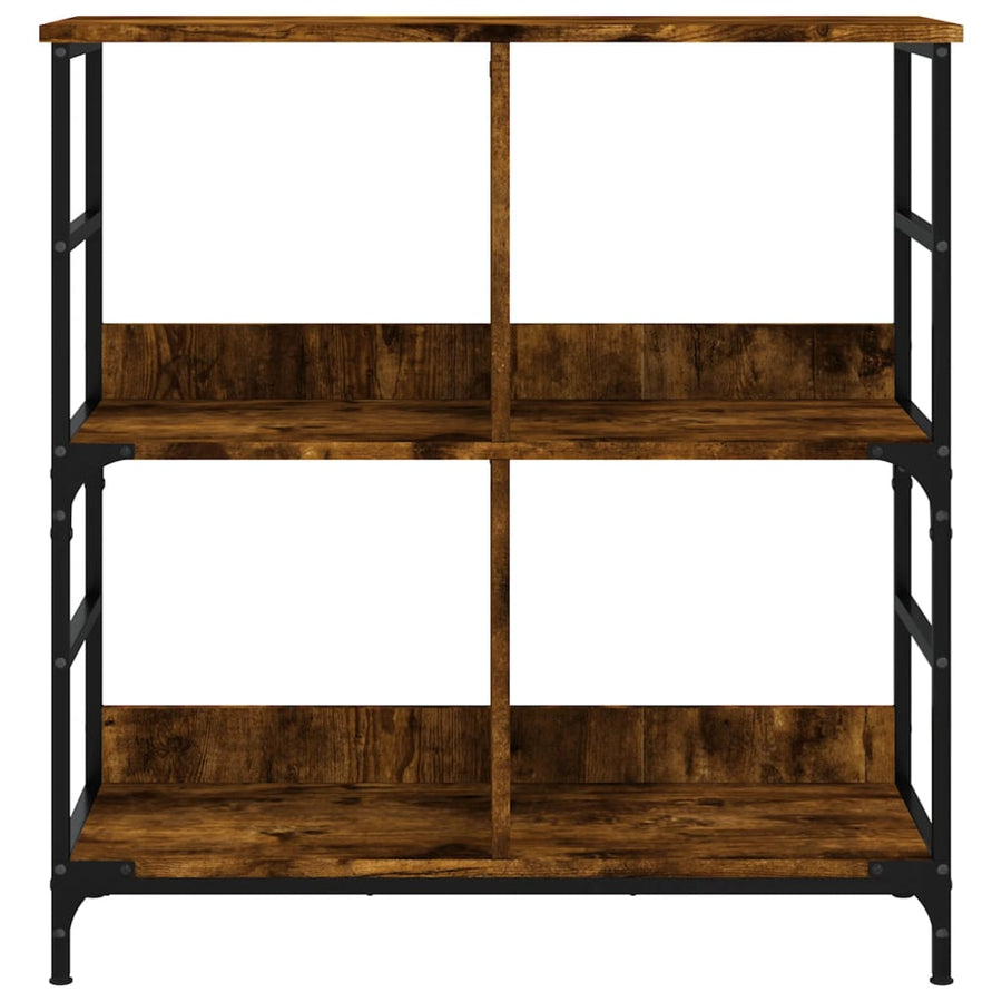 Boekenrek 78,5X33X Bewerkt Hout Kleurig 82 cm Gerookt eiken