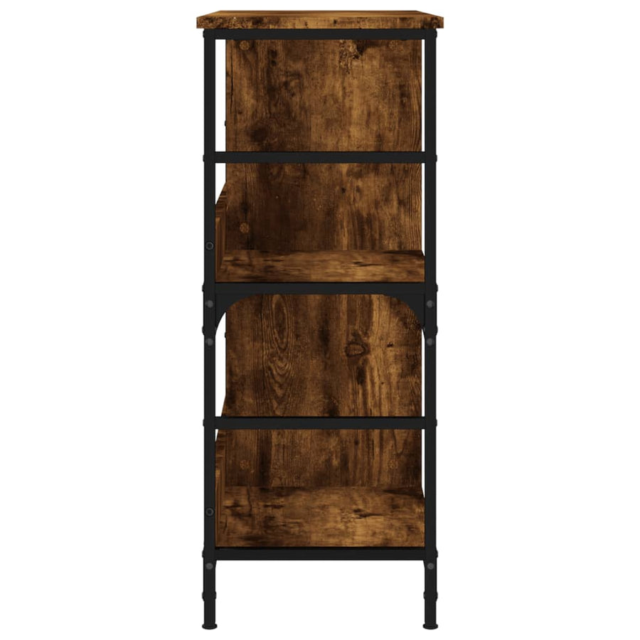 Boekenrek 78,5X33X Bewerkt Hout Kleurig 82 cm Gerookt eiken