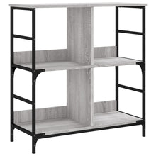 Boekenrek 78,5X33X82 Cm Bewerkt Hout Grijs Sonoma Eikenkleur