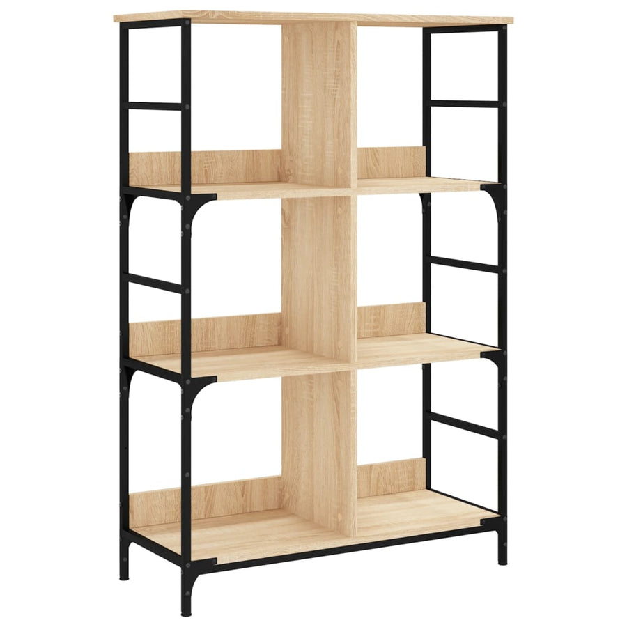 Boekenrek 78,5X33X117,5 Cm Bewerkt Hout Kleurig 117.5 cm