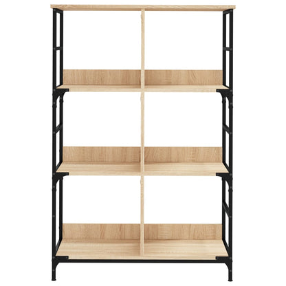 Boekenrek 78,5X33X117,5 Cm Bewerkt Hout Kleurig 117.5 cm