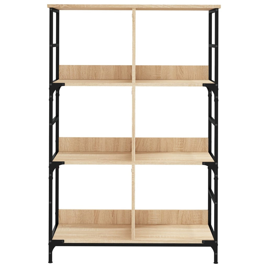Boekenrek 78,5X33X117,5 Cm Bewerkt Hout Kleurig 117.5 cm