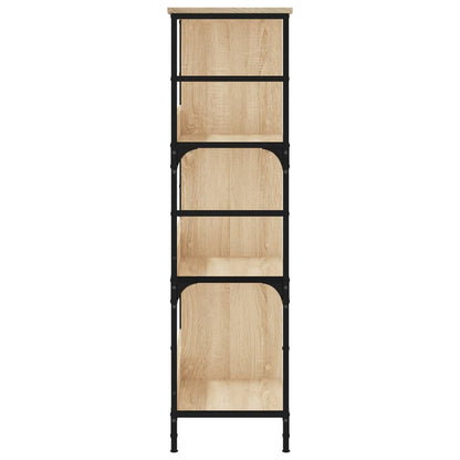 Boekenrek 78,5X33X117,5 Cm Bewerkt Hout Kleurig 117.5 cm