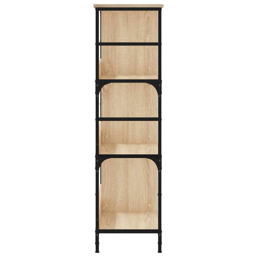 Boekenrek 78,5X33X117,5 Cm Bewerkt Hout Kleurig 117.5 cm