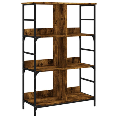 Boekenrek 78,5X33X117,5 Cm Bewerkt Hout Kleurig 117.5 cm