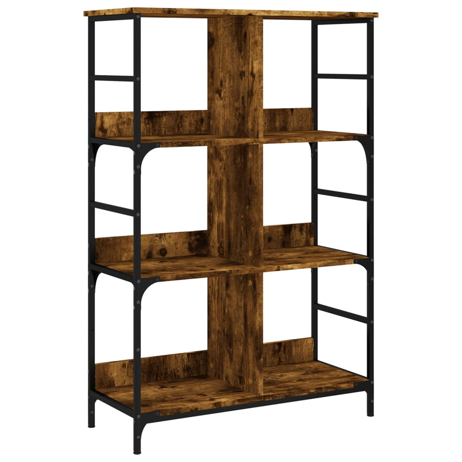 Boekenrek 78,5X33X117,5 Cm Bewerkt Hout Kleurig 117.5 cm