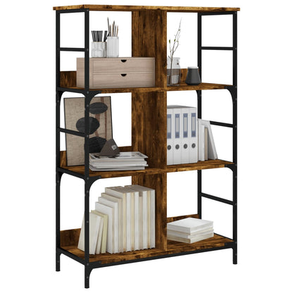 Boekenrek 78,5X33X117,5 Cm Bewerkt Hout Kleurig 117.5 cm