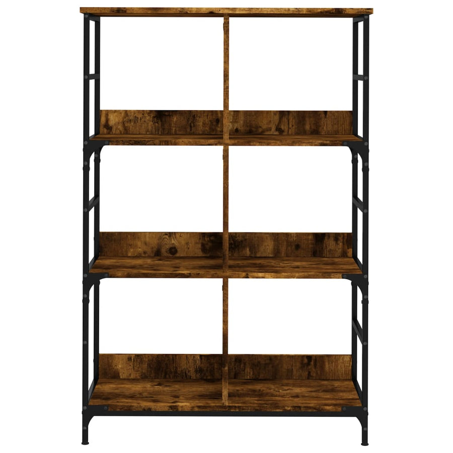 Boekenrek 78,5X33X117,5 Cm Bewerkt Hout Kleurig 117.5 cm