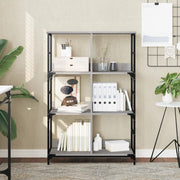 Boekenrek 78,5x33x117,5 cm grijs sonoma eiken