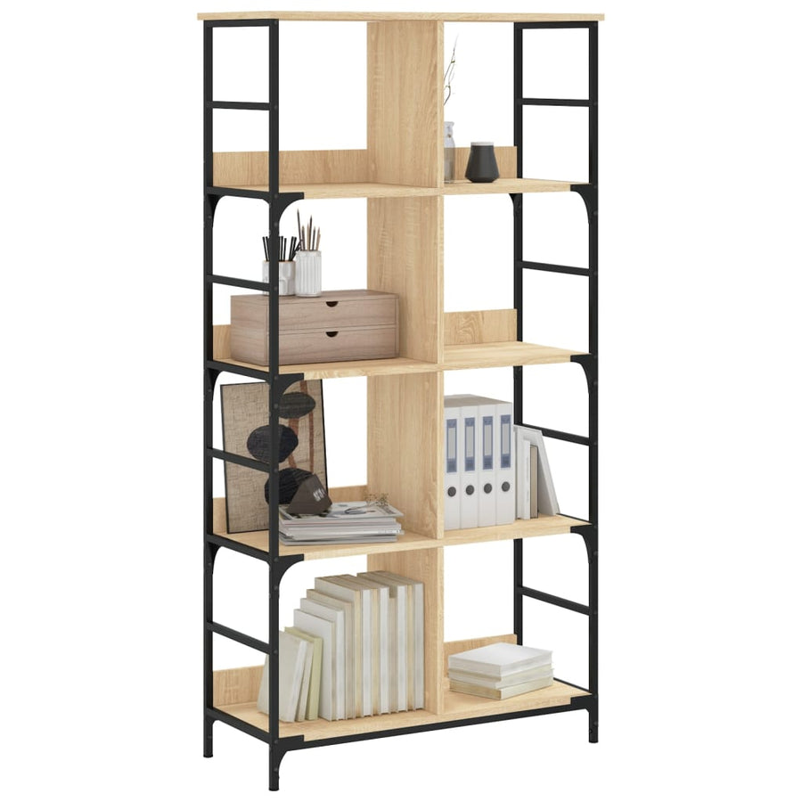 Boekenrek 78,5X33X Bewerkt Hout Kleurig 153 cm