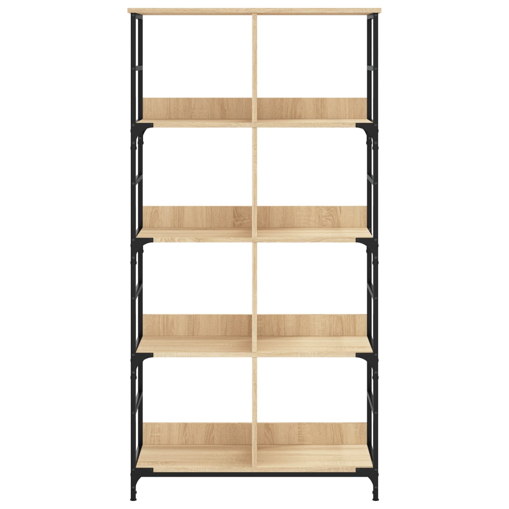 Boekenrek 78,5X33X Bewerkt Hout Kleurig 153 cm